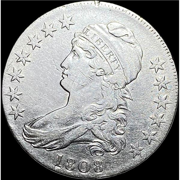 1808 Capped Bust Silver Half Dollar LIGHTLY CIRCULATED
