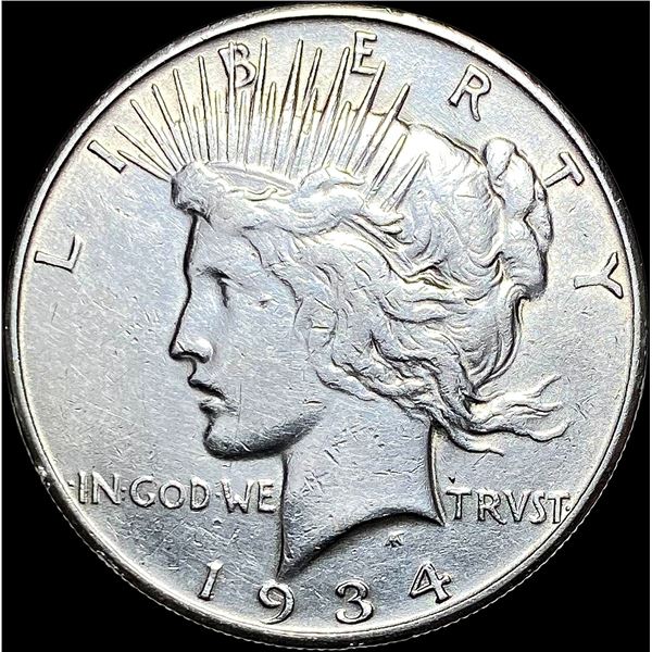 1934-S Peace Silver Dollar CLOSELY UNCIRCULATED