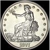 Image 1 : 1877 Silver Trade Dollar CLOSELY UNCIRCULATED