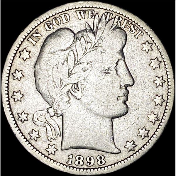 1898-O Silver Barber Half Dollar NICELY CIRCULATED