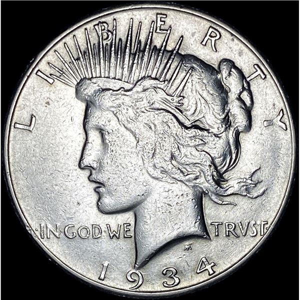 1934-S Silver Peace Dollar CLOSELY UNCIRCULATED