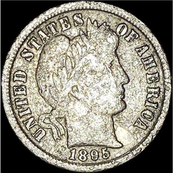1895-S Silver Barber Dime NICELY CIRCULATED