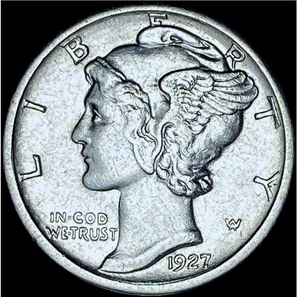 1927-S Silver Mercury Dime CHOICE AU