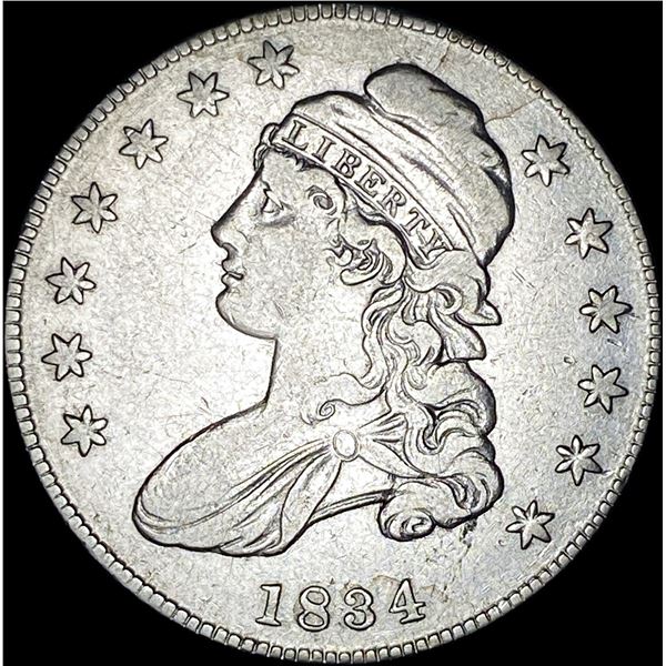 1834 Capped Bust Half Dollar NEARLY UNCIRCULATED
