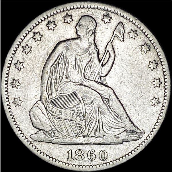 1860-S Seated Liberty Half Dollar NEARLY UNCIRCULATED