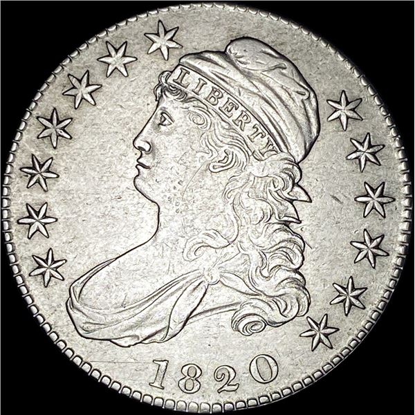 1820 Capped Bust Half Dollar CLOSELY UNCIRCULATED