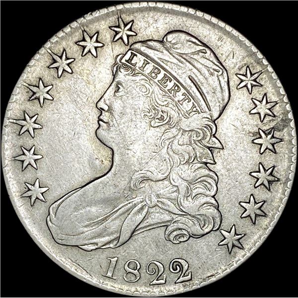 1822 Capped Bust Half Dollar NEARLY UNCIRCULATED