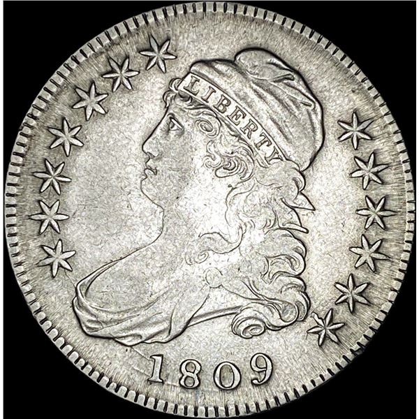 1809 XXX Edge Bust Half Dollar NEAR UNC