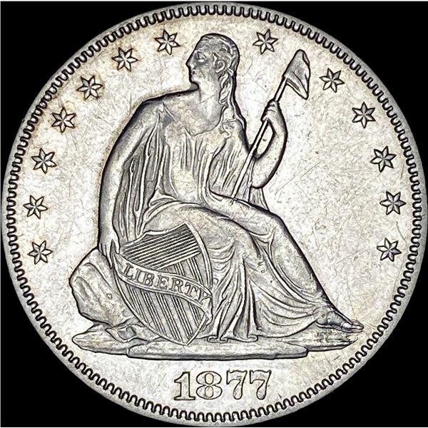 1877 Seated Liberty Half Dollar CLOSELY UNCIRCULATED