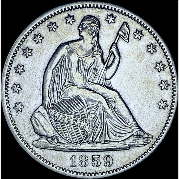 1859-O Seated Liberty Half Dollar CHOICE AU