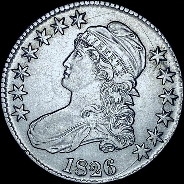 1826 Capped Bust Half Dollar CHOICE AU