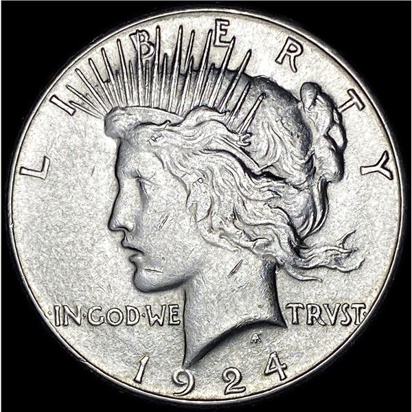 1924-S Silver Peace Dollar CLOSELY UNCIRCULATED