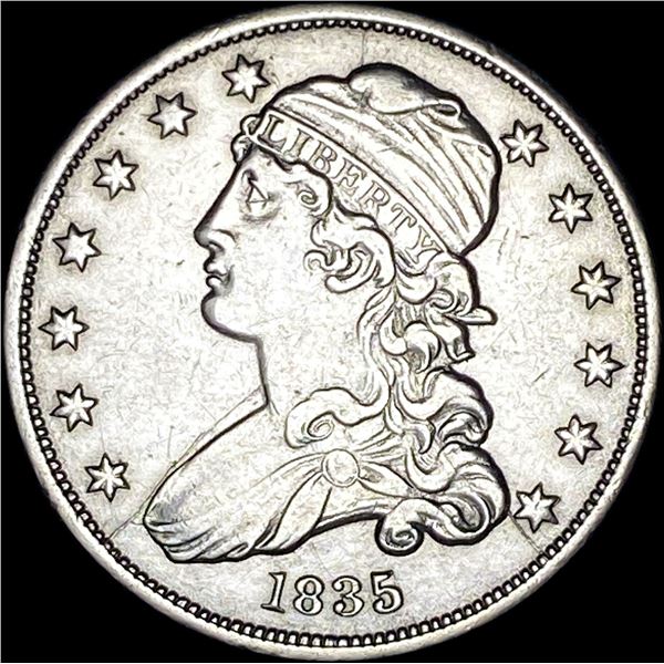 1835 Capped Bust Silver Quarter CLOSELY UNCIRCULATED