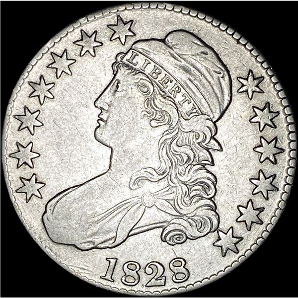 1828 Capped Bust Half Dollar LIGHTLY CIRCULATED