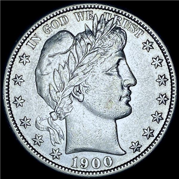 1900-S Silver Barber Half Dollar CHOICE AU