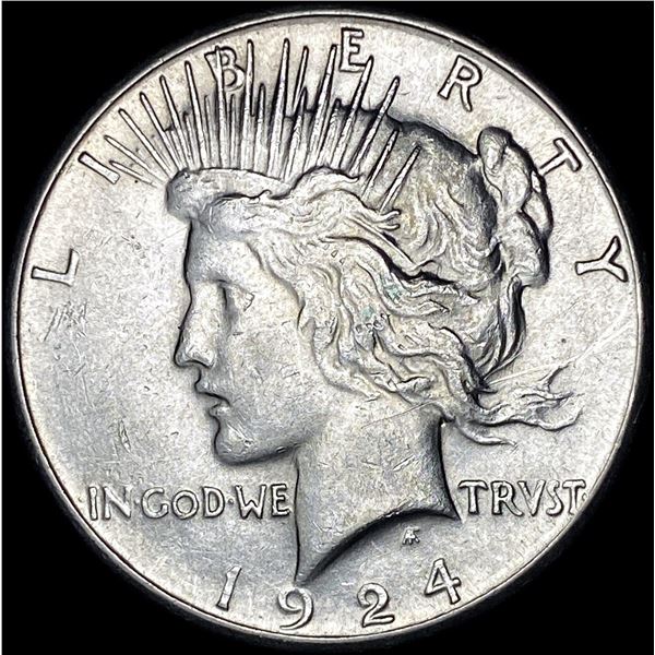 1924-S Silver Peace Dollar CLOSELY UNCIRCULATED