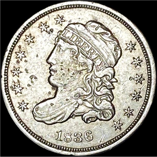 1836 Capped Bust Half Dime NEARLY UNCIRCULATED