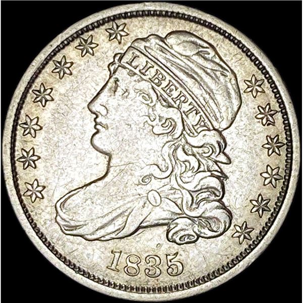 1835 Capped Bust Dime NEARLY UNCIRCULATED