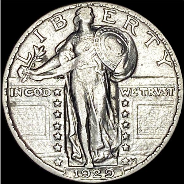 1929 Standing Liberty Silver Quarter NEARLY UNCIRCULATED