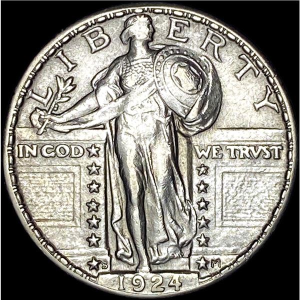 1924-S Silver Standing Liberty Quarter CLOSELY UNCIRCULATED