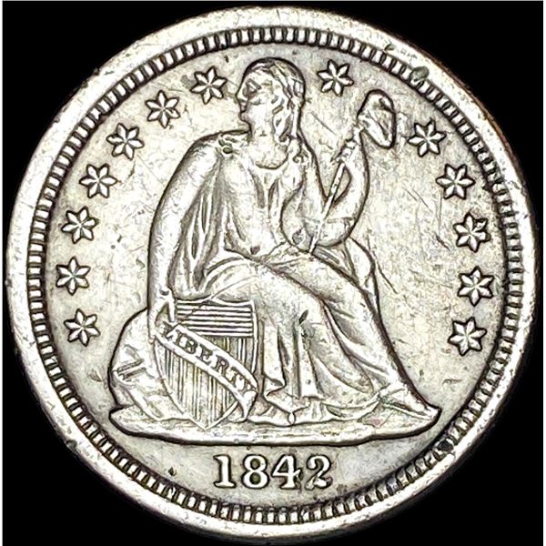 1842-O Seated Liberty Dime CLOSELY UNCIRCULATED
