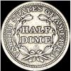 Image 2 : 1855-O Seated Liberty Half Dime CLOSELY UNCIRCULATED