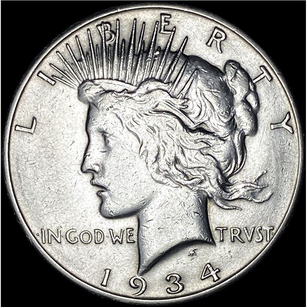 1934-S Silver Peace Dollar NEARLY UNCIRCULATED