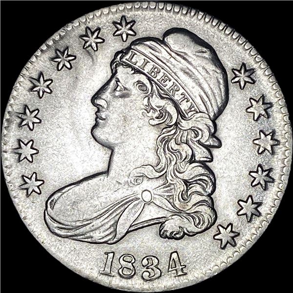 1834 Silver Capped Bust Half Dollar CLOSELY UNCIRCULATED