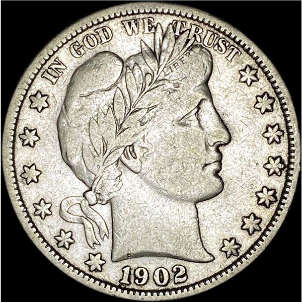 1902 Barber Half Dollar LIGHTLY CIRCULATED