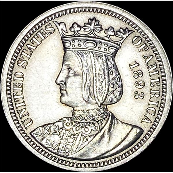 1893 Silver Isabella Quarter UNCIRCULATED