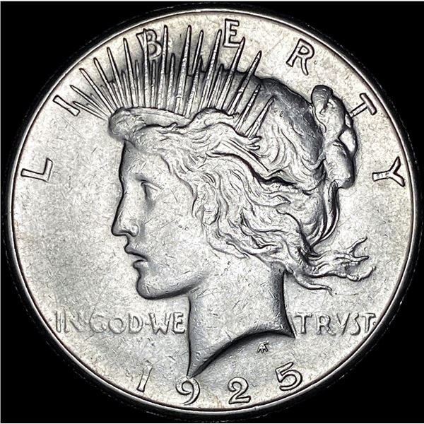 1925-S Silver Peace Dollar ABOUT UNCIRCULATED
