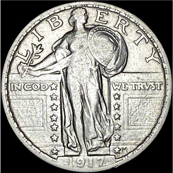 1917 Type 2 Standing Liberty Quarter LIGHTLY CIRCULATED