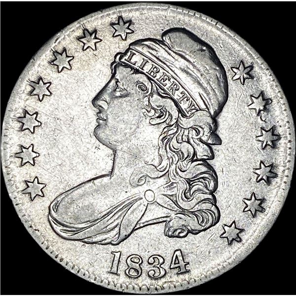 1834 Capped Bust Half Dollar LIGHTLY CIRCULATED