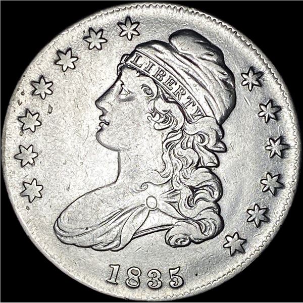 1835 Capped Bust Half Dollar NEARLY UNCIRCULATED