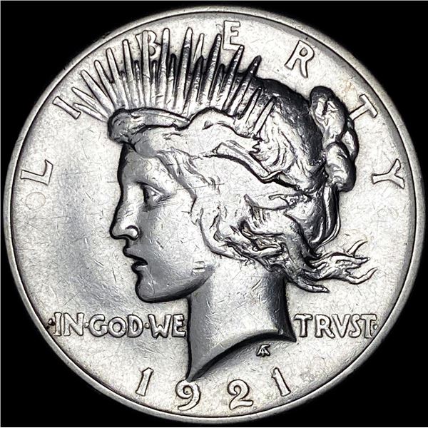 1921 Silver Peace Dollar ABOUT UNCIRCULATED