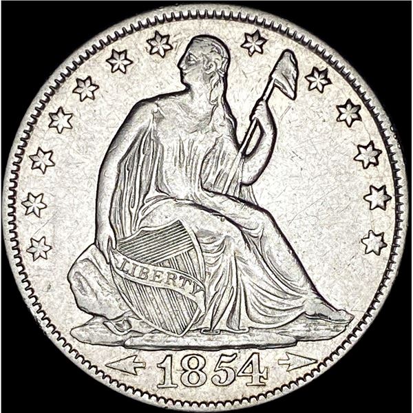 1854-O Seated Liberty Half Dollar ABOUT UNCIRCULATED