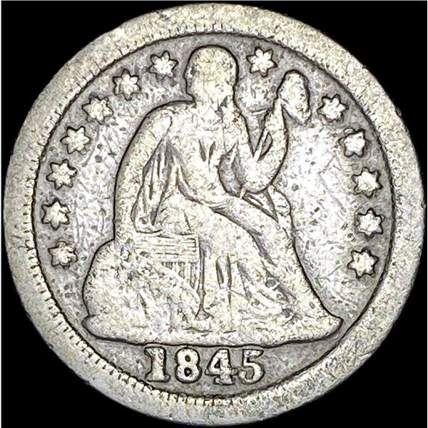 1845-O Seated Liberty Dime LIGHTLY CIRCULATED