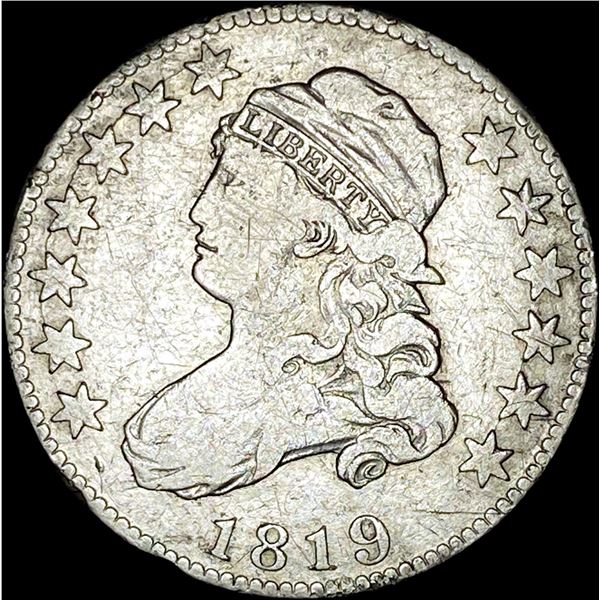 1819 Capped Bust Quarter NEARLY UNCIRCULATED