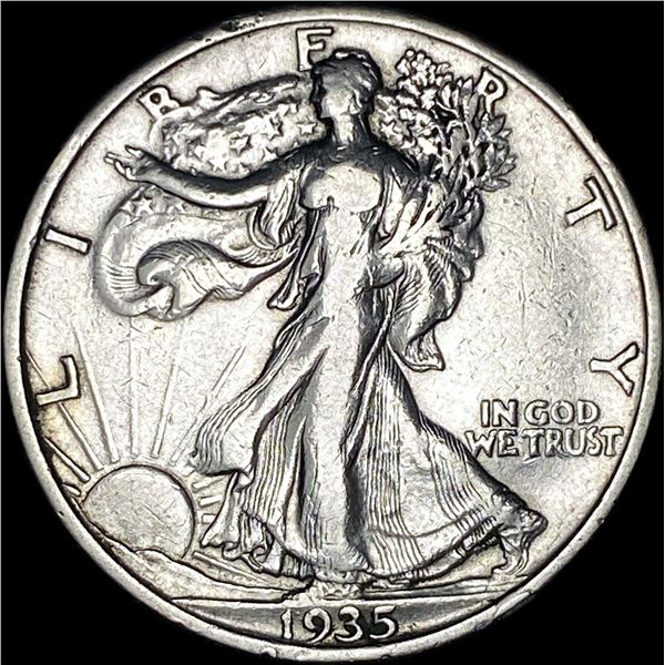 1935-S Walking Liberty Half Dollar CLOSELY UNCIRCULATED