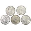 1879-1921 GEM BU Morgan Silver Dollar Lot [5 Coins]