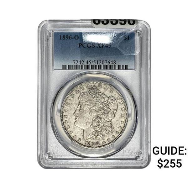 1896-O Morgan Silver Dollar PCGS XF45