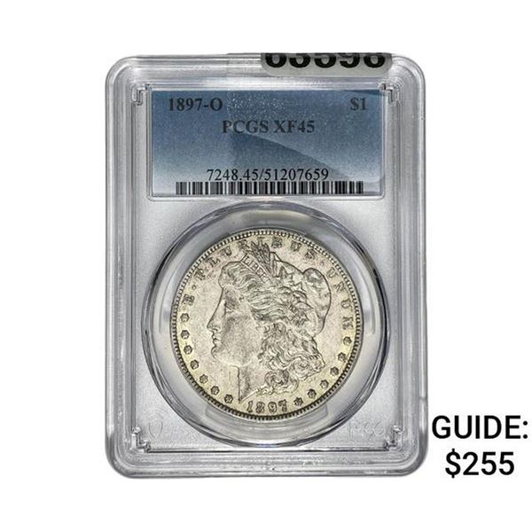 1897-O Morgan Silver Dollar PCGS XF45