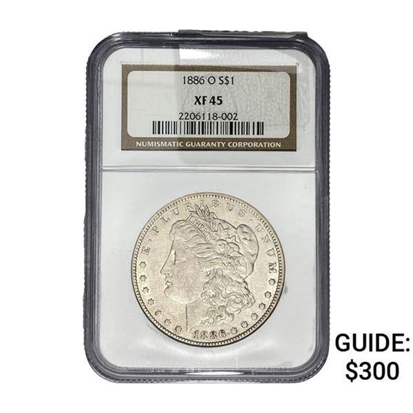 1886-O Morgan Silver Dollar NGC XF45