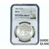 Image 1 : 1881-CC Morgan Silver Dollar NGC MS63