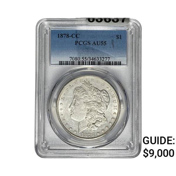 1878-CC Morgan Silver Dollar PCGS AU55