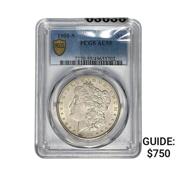 1900-S Morgan Silver Dollar PCGS AU55