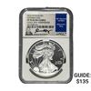 Image 1 : 2016-W $1 Silver Eagle NGC PF70 UC Lettered Edge