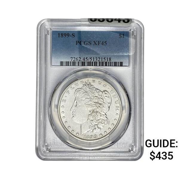 1899-S Morgan Silver Dollar PCGS XF45