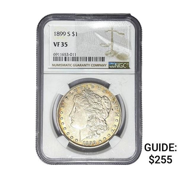 1899-S Morgan Silver Dollar NGC VF35