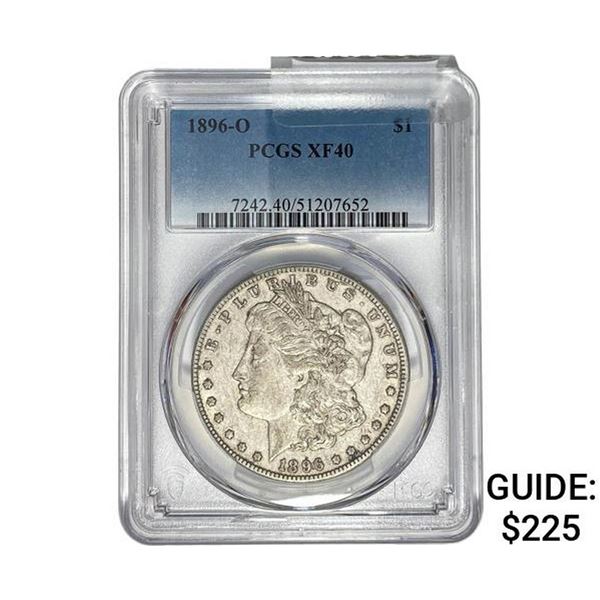 1896-O Morgan Silver Dollar PCGS XF40